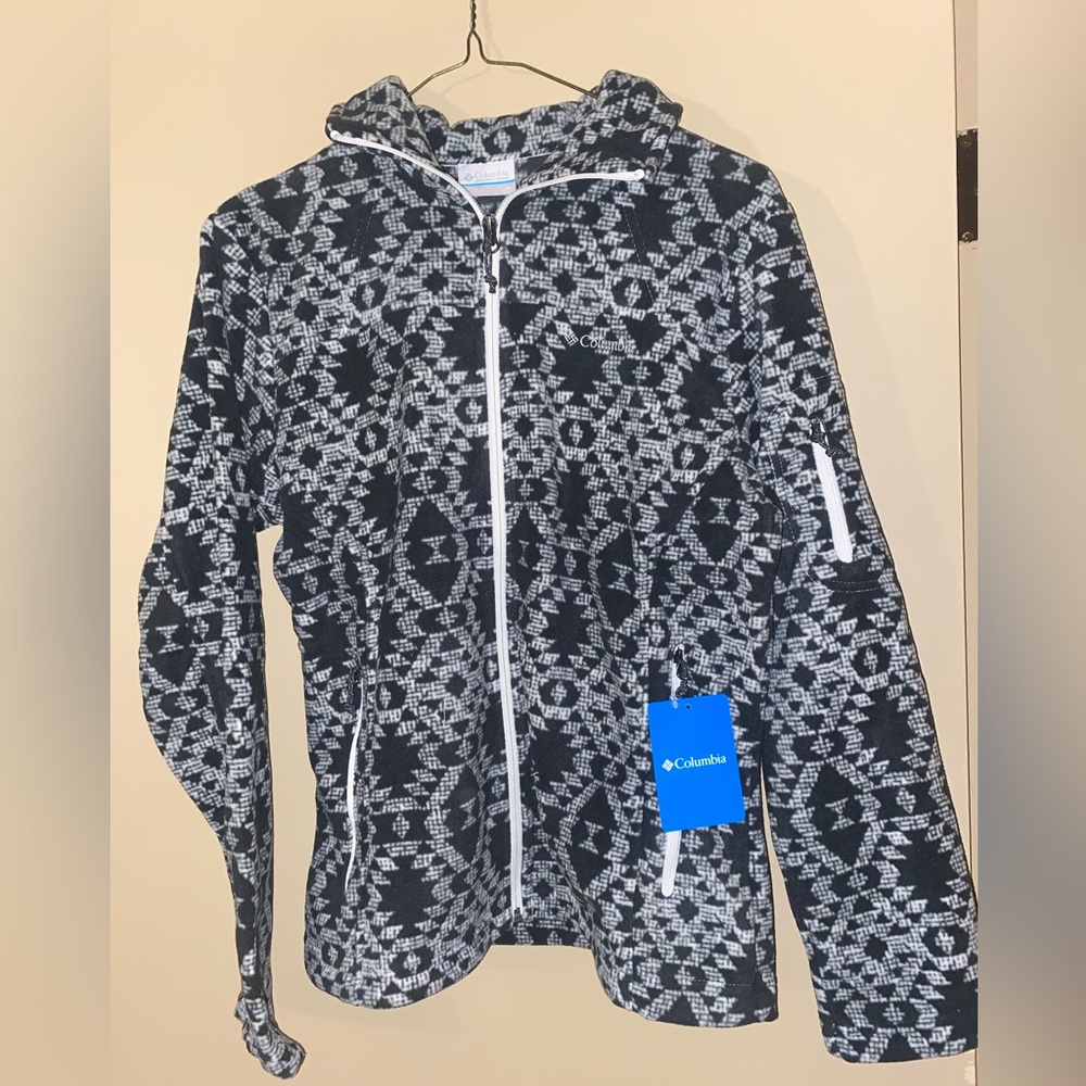 Columbia Women’s Cool Intervention Printed Full Zip Black & White